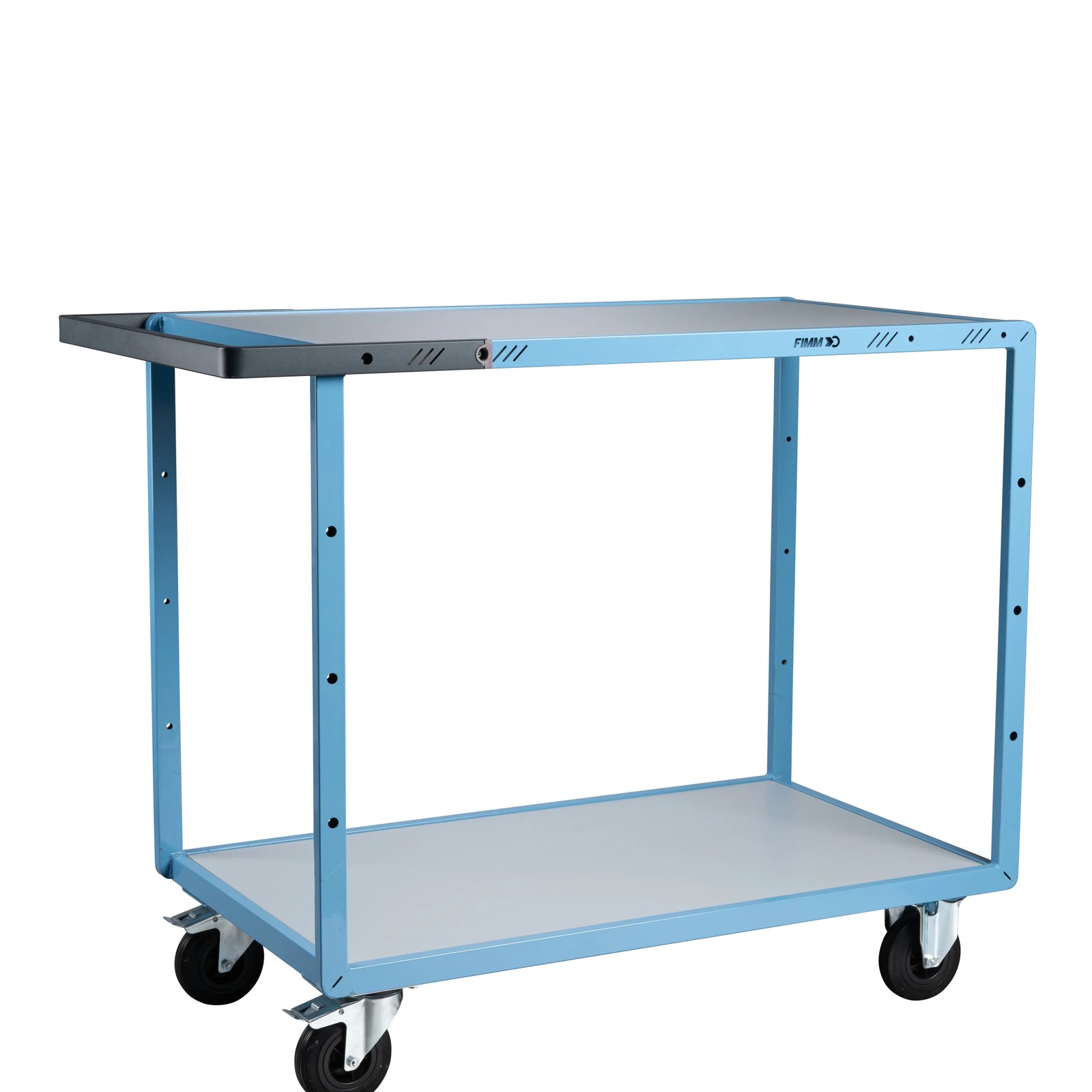 Servante mécano-soudée 2 plateaux mélaminé roues CC 250 kg - FIMM - 880702111