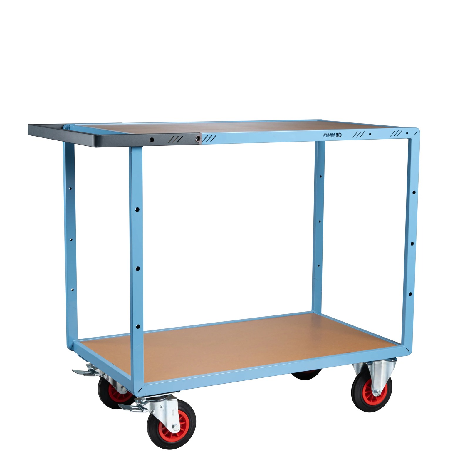 Servante mécano-soudée 2 plateaux médium roues CC 400 kg - FIMM - 880702231