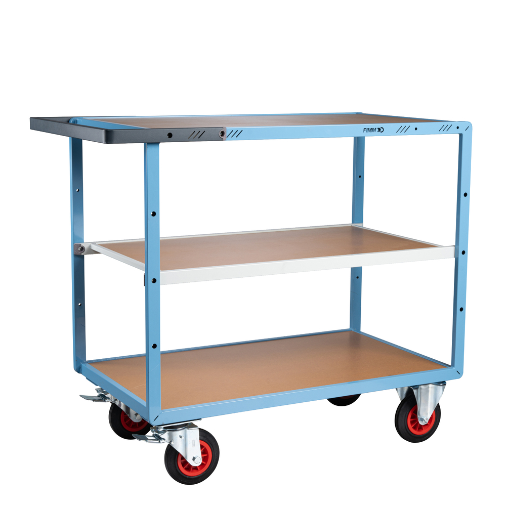 Servante mécano-soudée 3 plateaux 1000x600 mm 400 kg - FIMM - 880702232