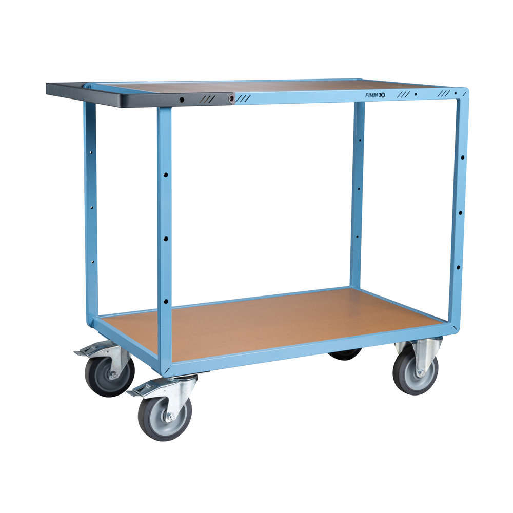 Servante mécano-soudée 2 plateaux médium roues TPE 400 kg - FIMM - 880702241