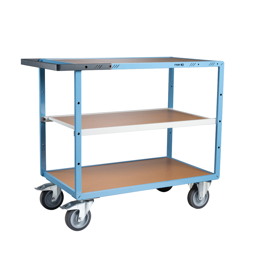 Servante mécano-soudée 3 plateaux 1000x600 mm 400 kg - FIMM - 880702242