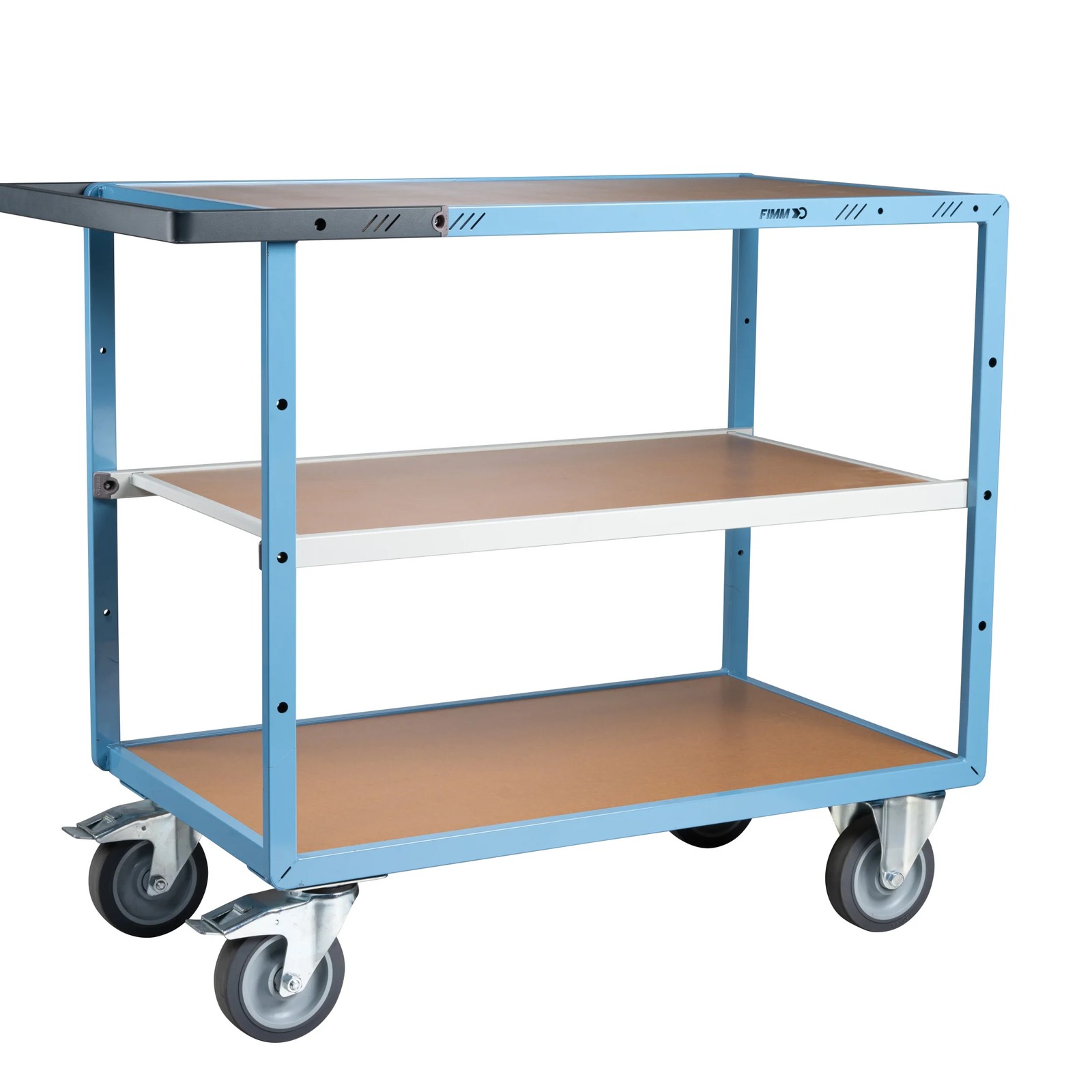 Servante mécano-soudée 3 plateaux 1000x600 mm 400 kg - FIMM - 880702242