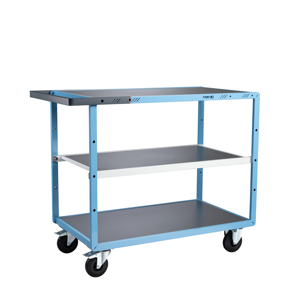 Servante mécano-soudée 3 plateaux 1000x600 mm 250 kg - FIMM - 880702312