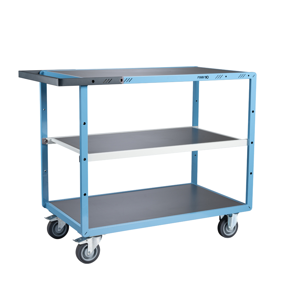 Servante mécano-soudée 3 plateaux 1000x600 mm 250 kg - FIMM - 880702322