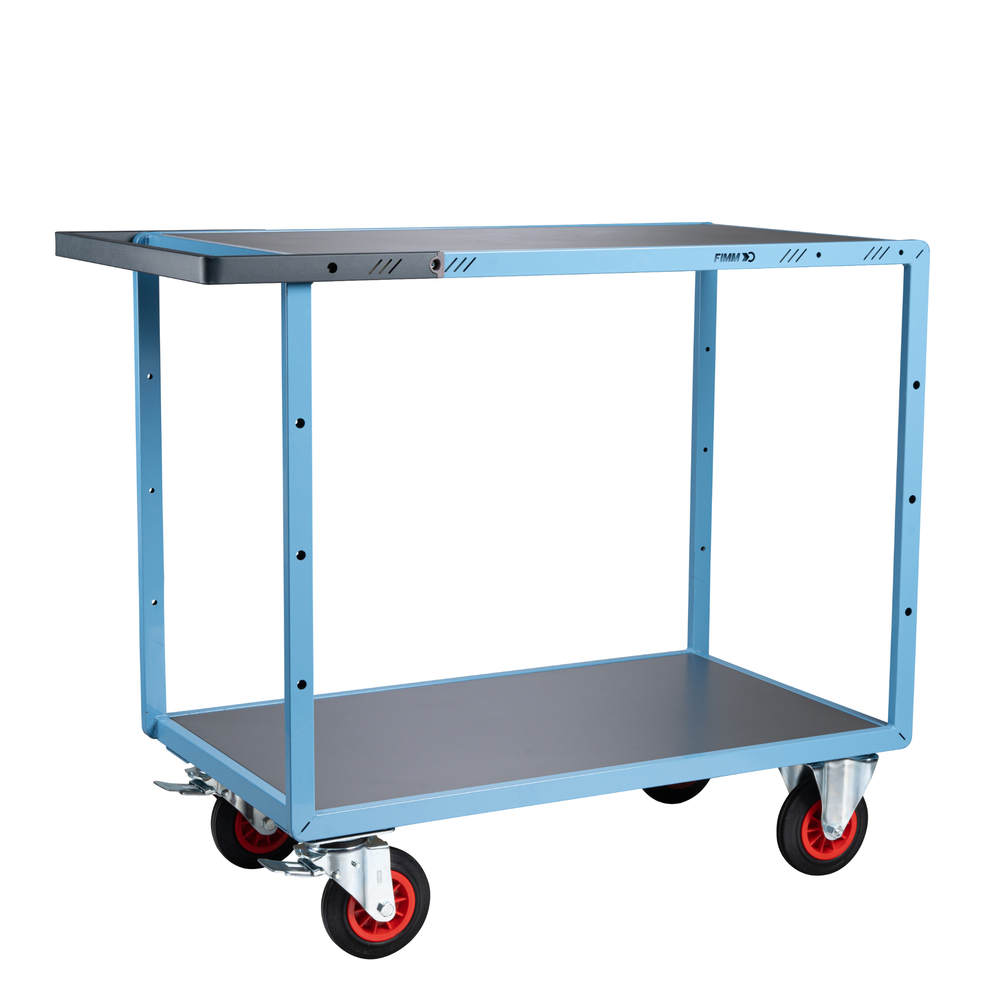 Servante mécano-soudée 2 plateaux 1000x600 mm 400 kg - FIMM - 880702331