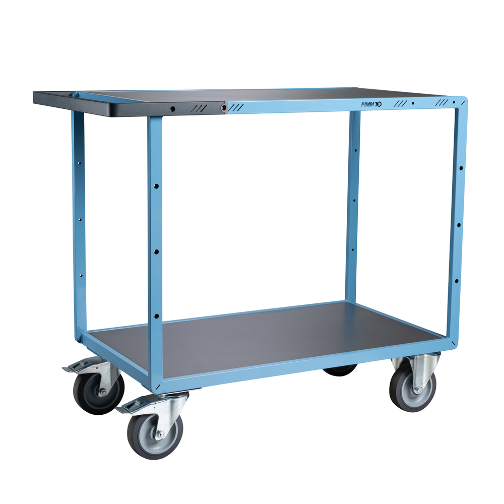 Servante mécano-soudée 2 plateaux 1000x600 mm 400 kg - FIMM - 880702341