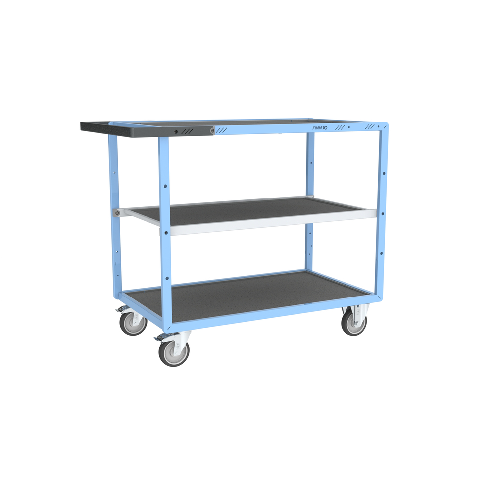 Servante mécano-soudée 3 plateaux 1000x600 mm 250 kg - FIMM - 880702422