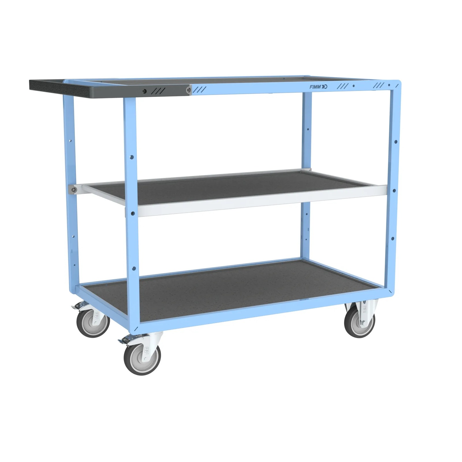 Servante mécano-soudée 3 plateaux 1000x600 mm 250 kg - FIMM - 880702422