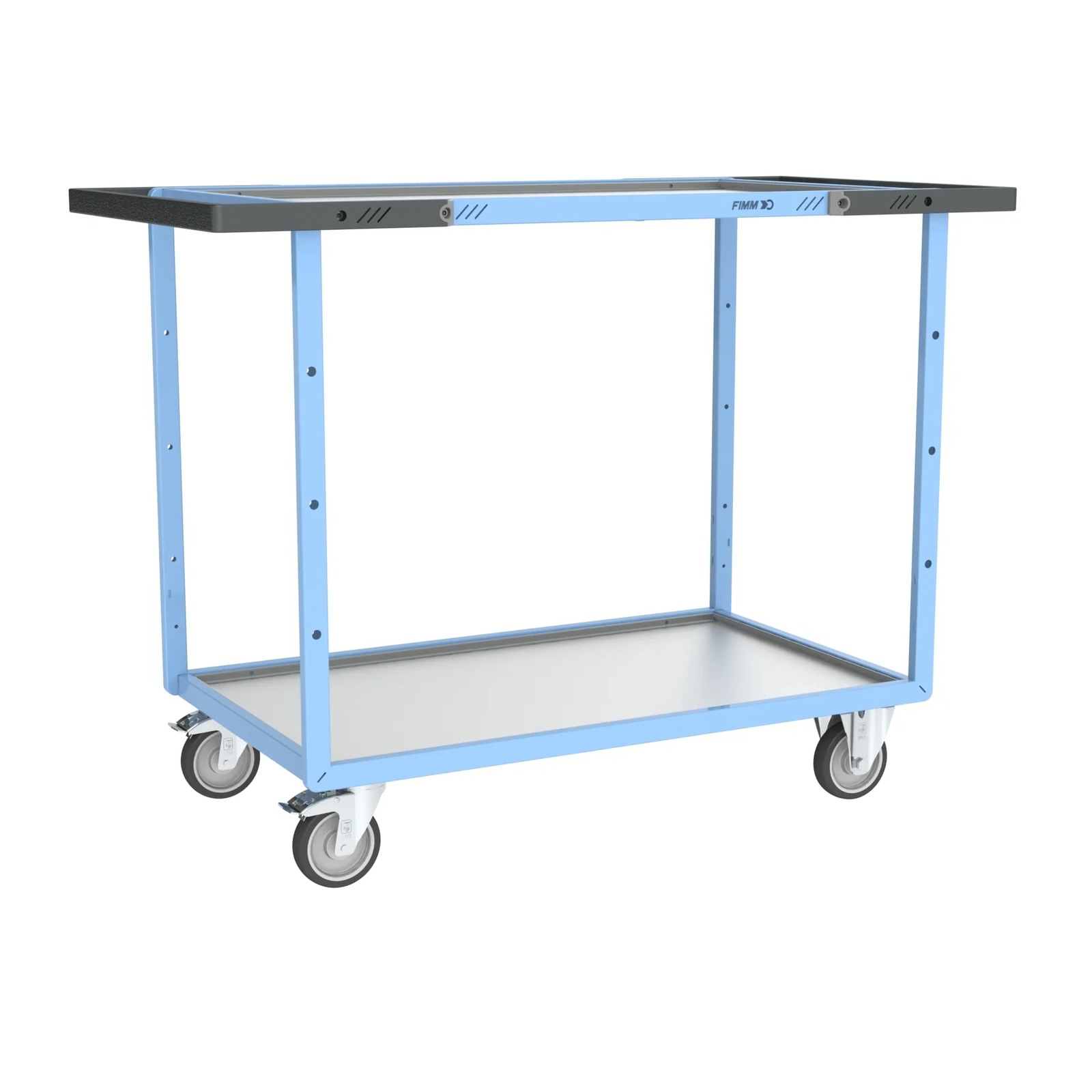 Servante mécano-soudée 2 plateaux 1000x600 mm 250 kg - FIMM - 880702721
