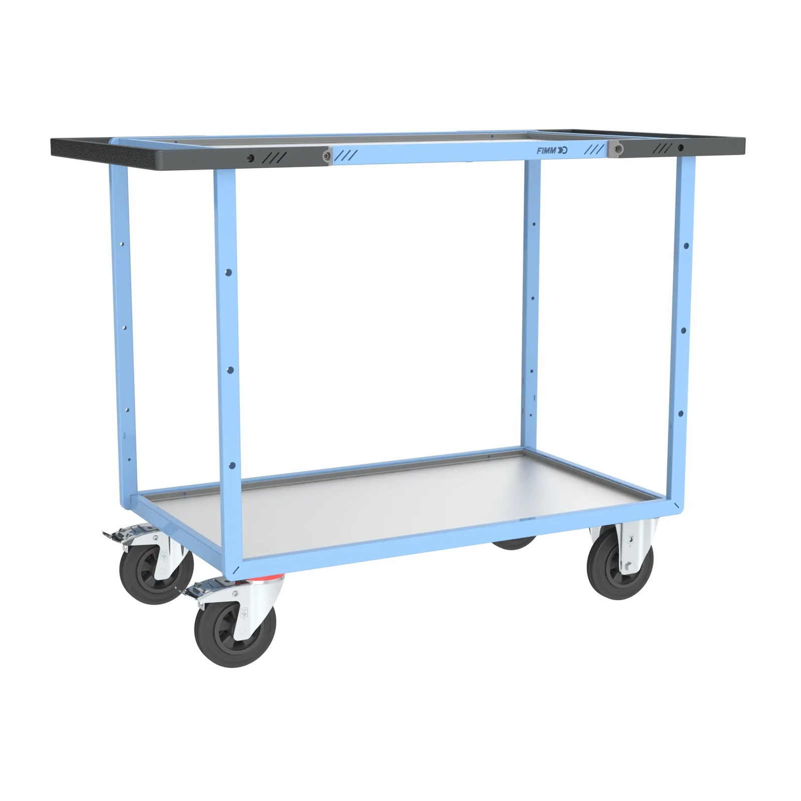 Servante mécano-soudée 2 plateaux 1000x600 mm 400 kg - FIMM - 880702731