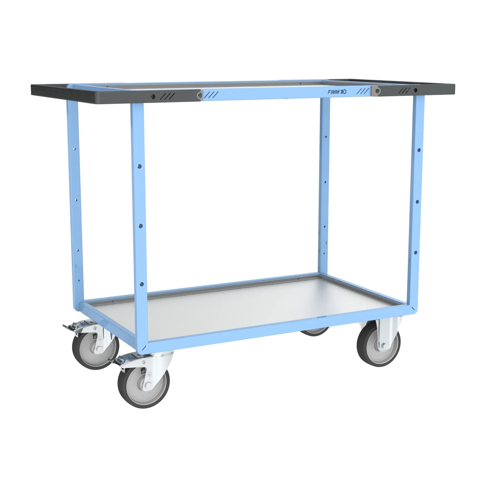 Servante mécano-soudée 2 plateaux 1000x600 mm 400 kg - FIMM - 880702741