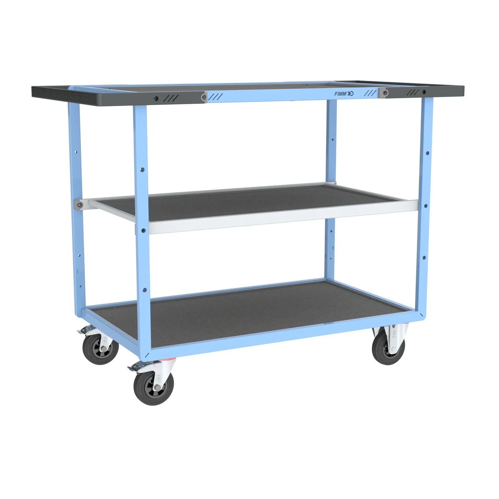 Servante mécano-soudée 3 plateaux 1000x600 mm 250 kg - FIMM - 880702812