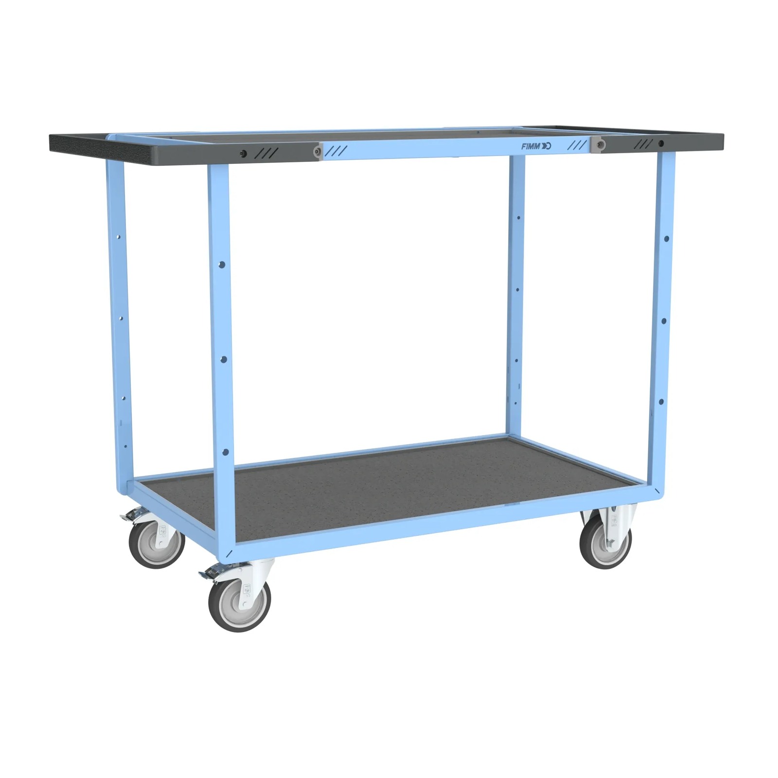 Servante mécano-soudée 2 plateaux 1000x600 mm 250 kg - FIMM - 880702821