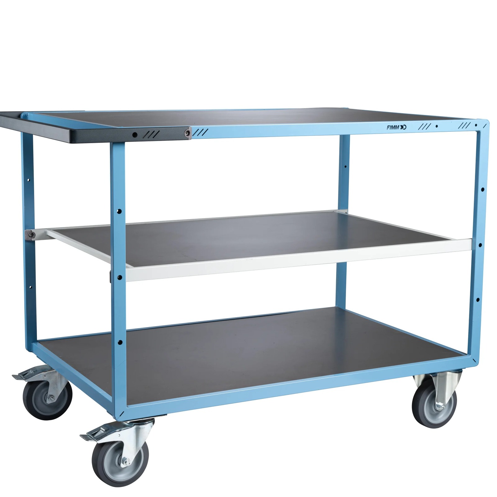 Servante mécano-soudée 3 plateaux 1200x800 mm 400 kg - FIMM - 880703342