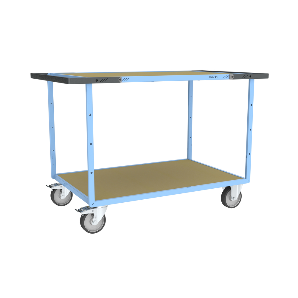 Servante mécano-soudée 2 plateaux 1200x800 mm 400 kg - FIMM - 880703641