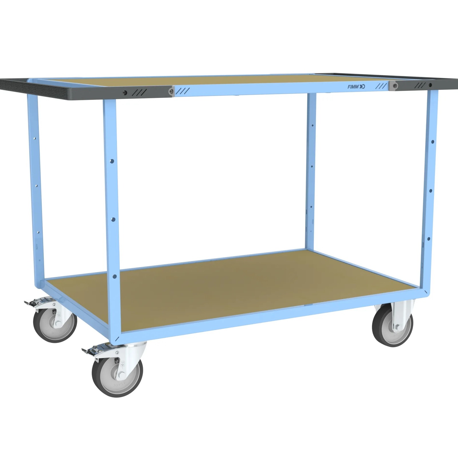 Servante mécano-soudée 2 plateaux 1200x800 mm 400 kg - FIMM - 880703641