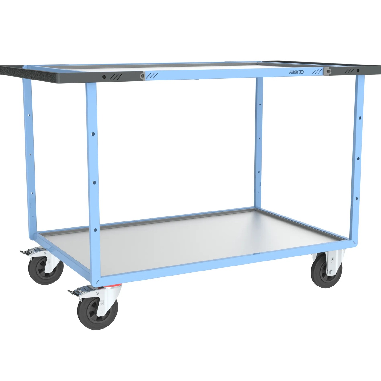 Servante mécano-soudée 2 plateaux 1200x800 mm 400 kg - FIMM - 880703731