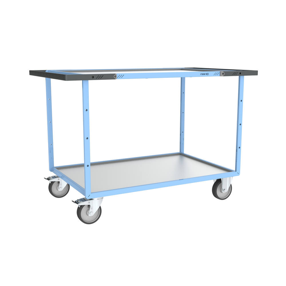 Servante mécano-soudée 2 plateaux 1200x800 mm 400 kg - FIMM - 880703741