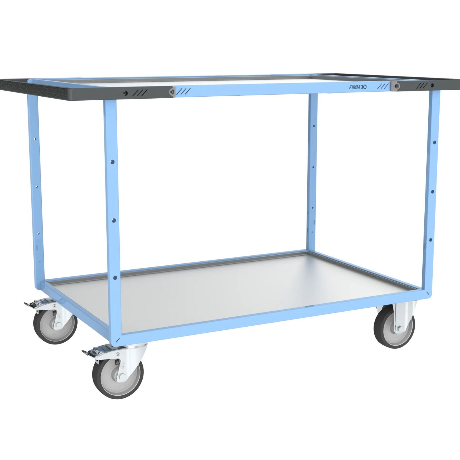 Servante mécano-soudée 2 plateaux 1200x800 mm 400 kg - FIMM - 880703741