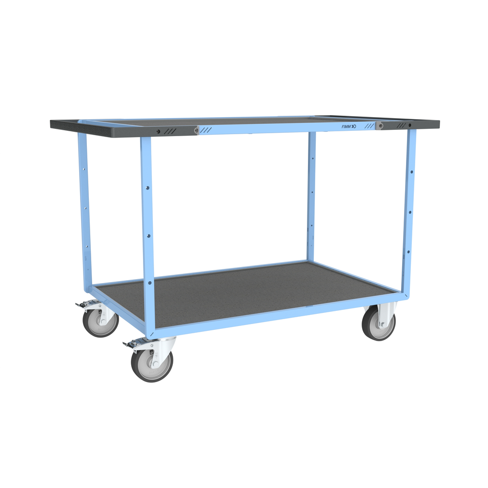 Servante mécano-soudée 2 plateaux 1200x800 mm 400 kg - FIMM - 880703841