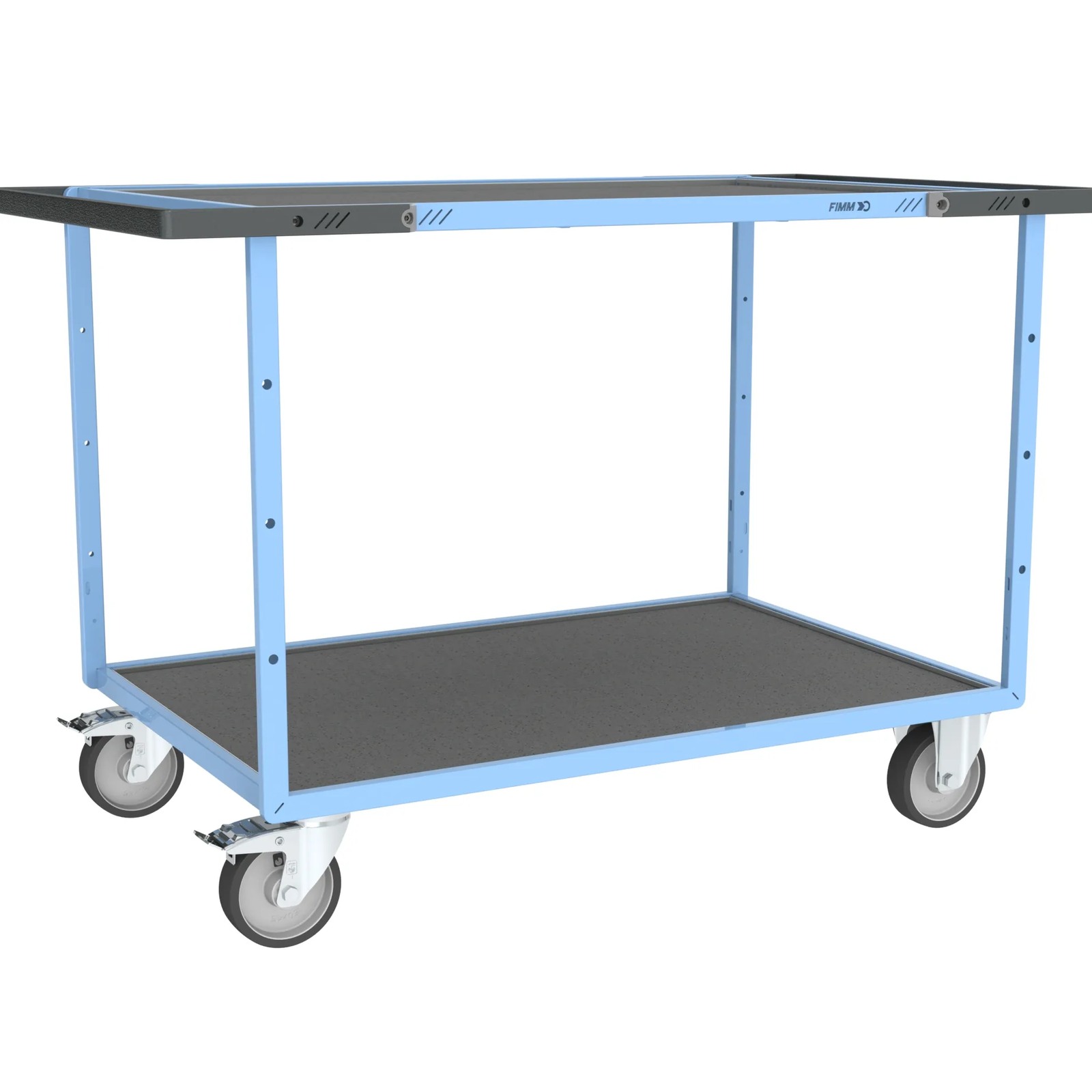 Servante mécano-soudée 2 plateaux 1200x800 mm 400 kg - FIMM - 880703841