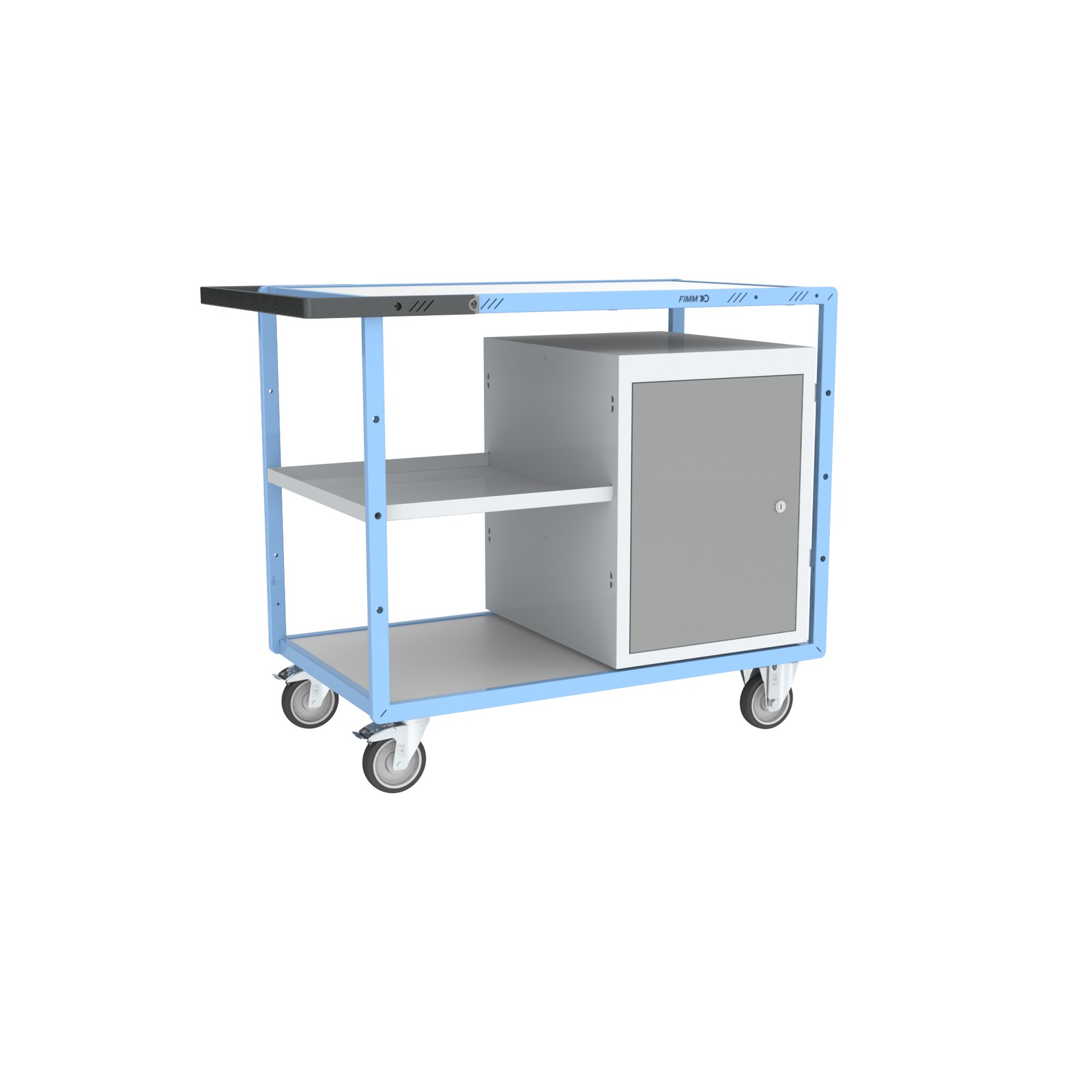 Servante établi avec demi plateau + 1 bloc porte 250 kg - FIMM - 880707104