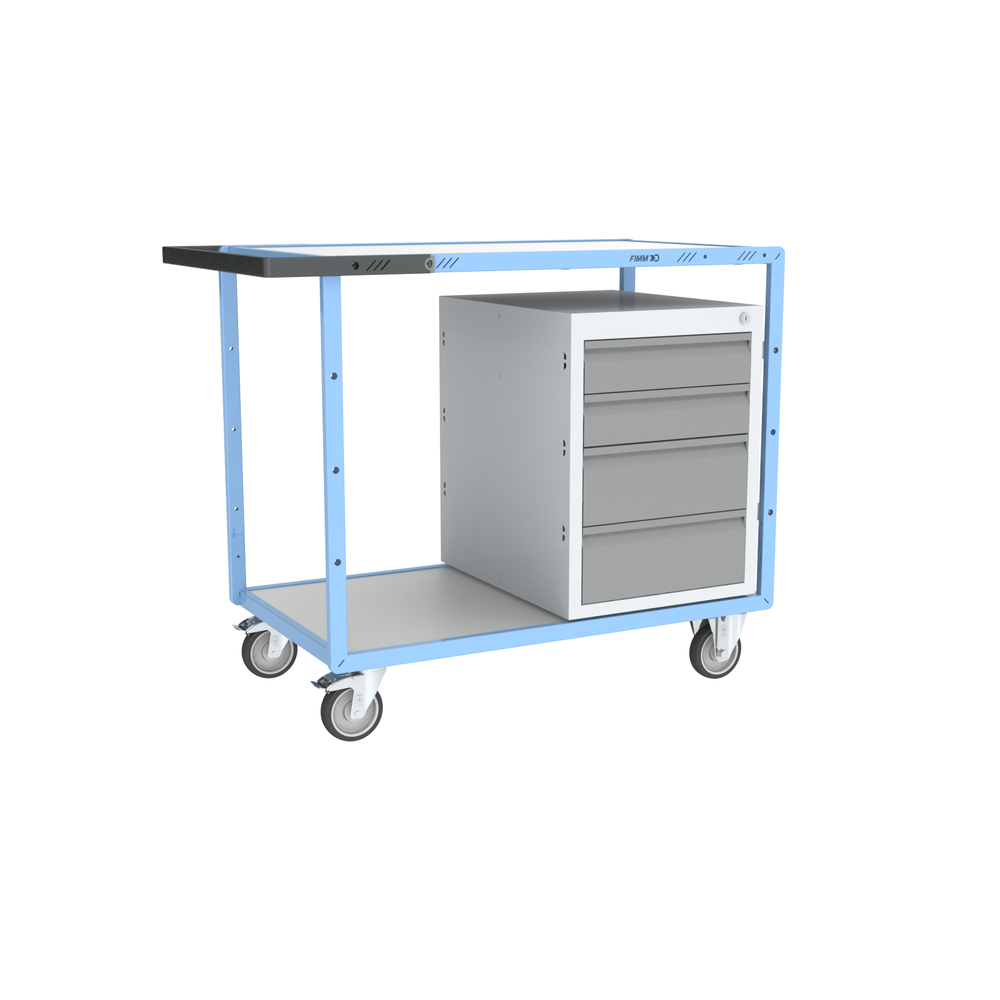 Servante établi équipée 1 bloc 4 tiroirs 250 kg - FIMM - 880707108