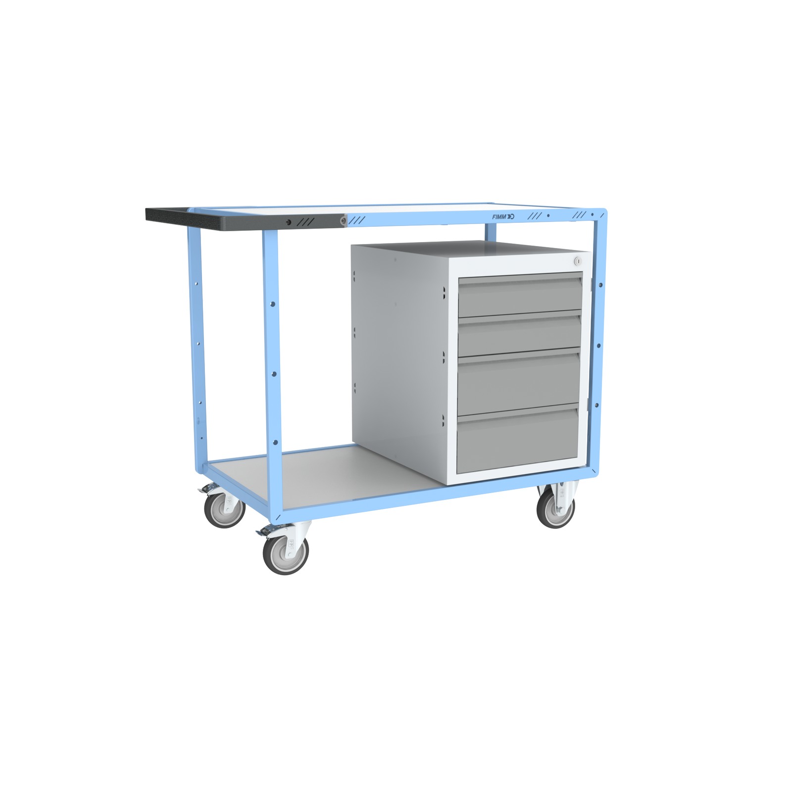 Servante établi équipée 1 bloc 4 tiroirs 250 kg - FIMM - 880707108