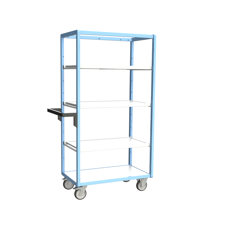 Servante multi-niveaux 3 étagères avec plateau bois 850x500 mm 250 kg - FIMM - 880725114