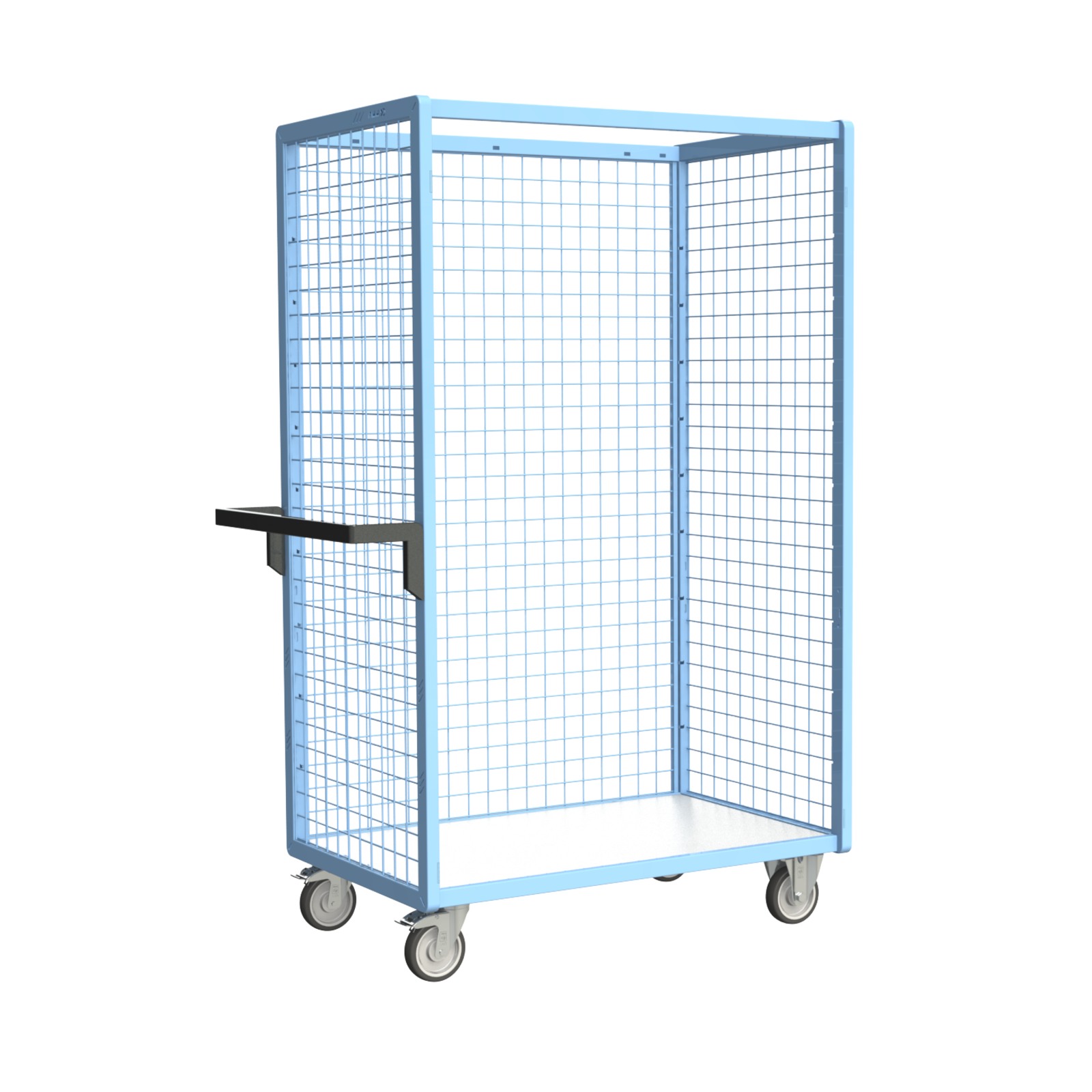 Servante grillagée 3 côtés avec plateau bois 1000x600 mm 250 kg - FIMM - 880725122