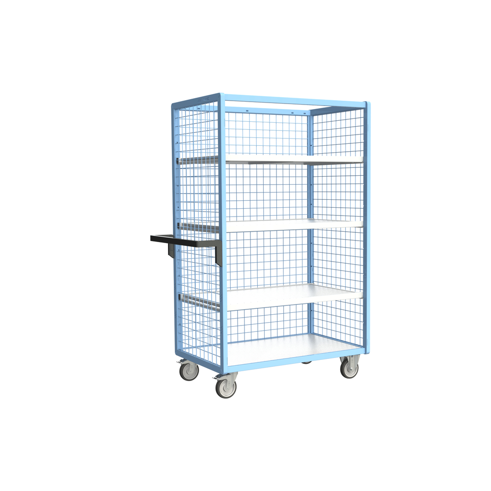 Servante grillagée 3 côtés avec 3 étagères 1000x600 mm 250 kg - FIMM - 880725125