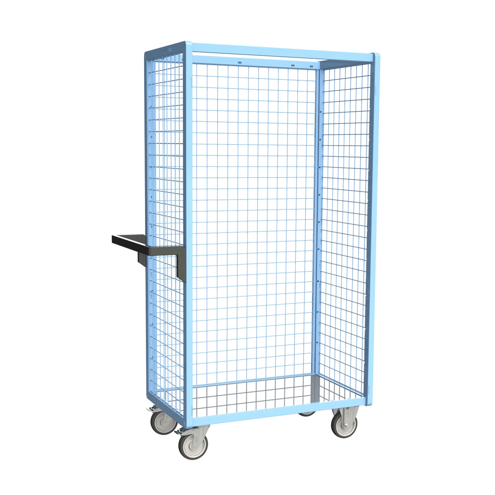 Servante grillagée 3 côtés avec plateau 850x500 mm 250 kg - FIMM - 880725142