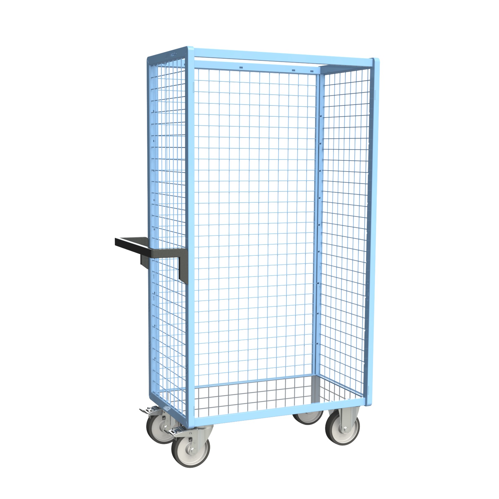 Servante grillagée 3 côtés avec plateau 850x500 mm 500 kg - FIMM - 880725242