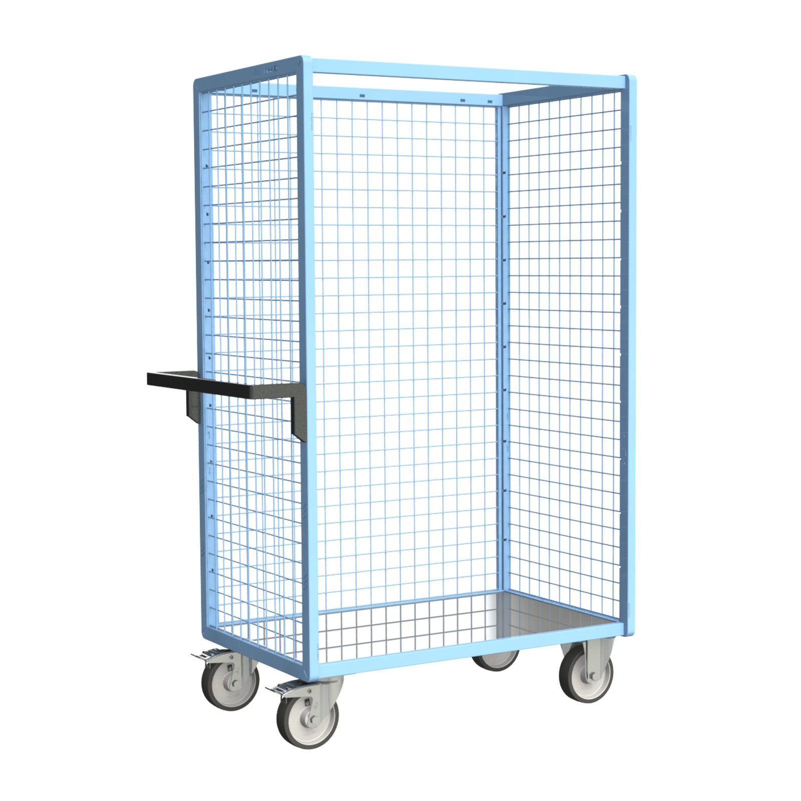 Servante grillagée 3 côtés plateau tôle galva 1000x600 mm 500 kg - FIMM - 880725252