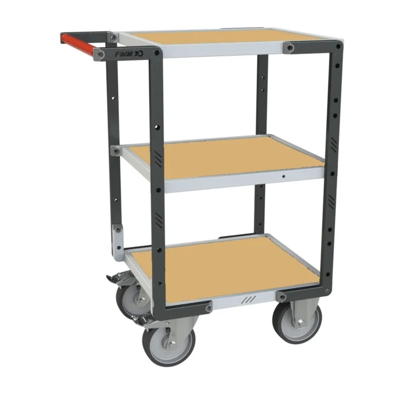 Servante Flat-Pack avec 3 plateaux 550x500 mm 400 kg - FIMM - 884720242