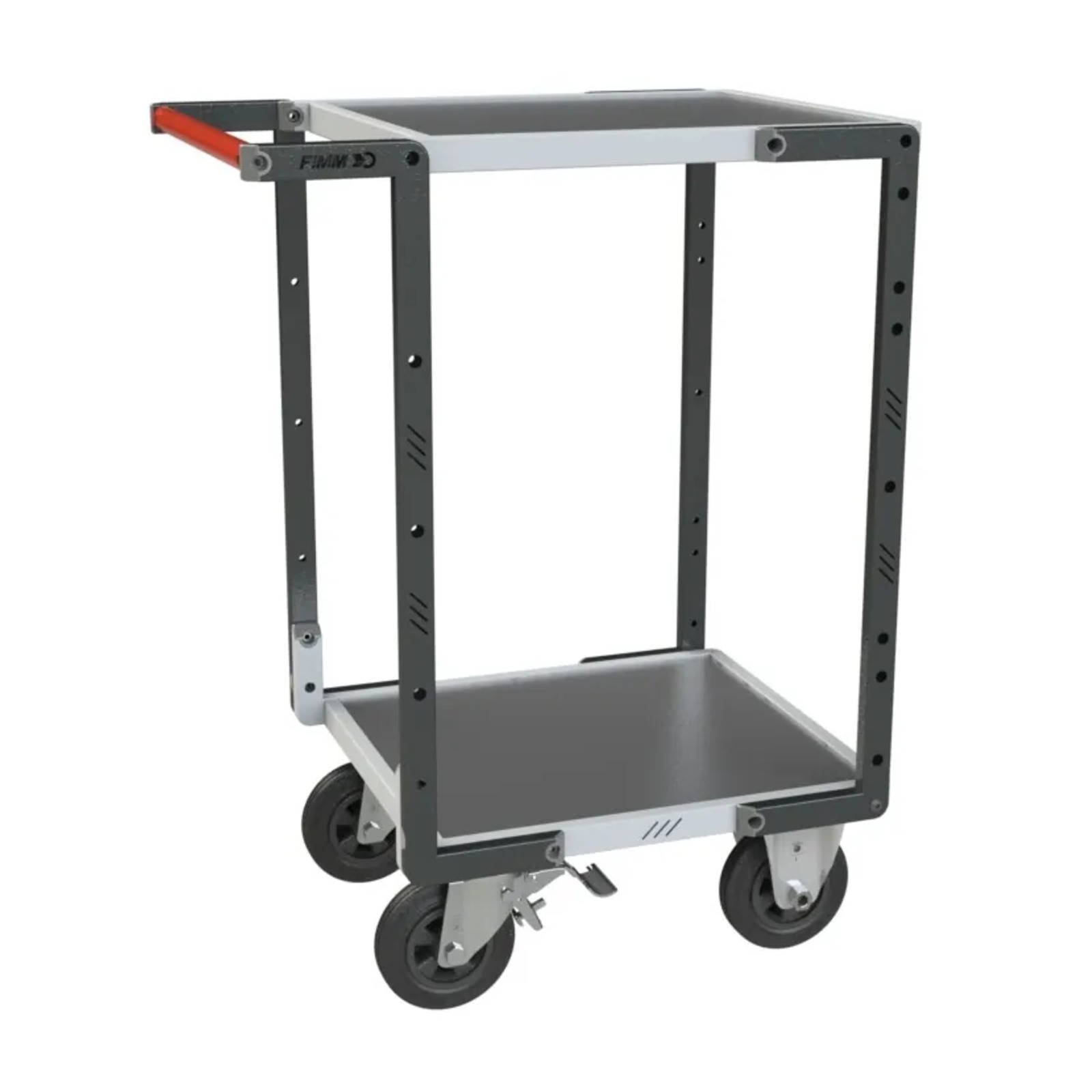 Servante 2 plateaux tôle 550x500 mm roues CC 400 kg - FIMM - 884720331