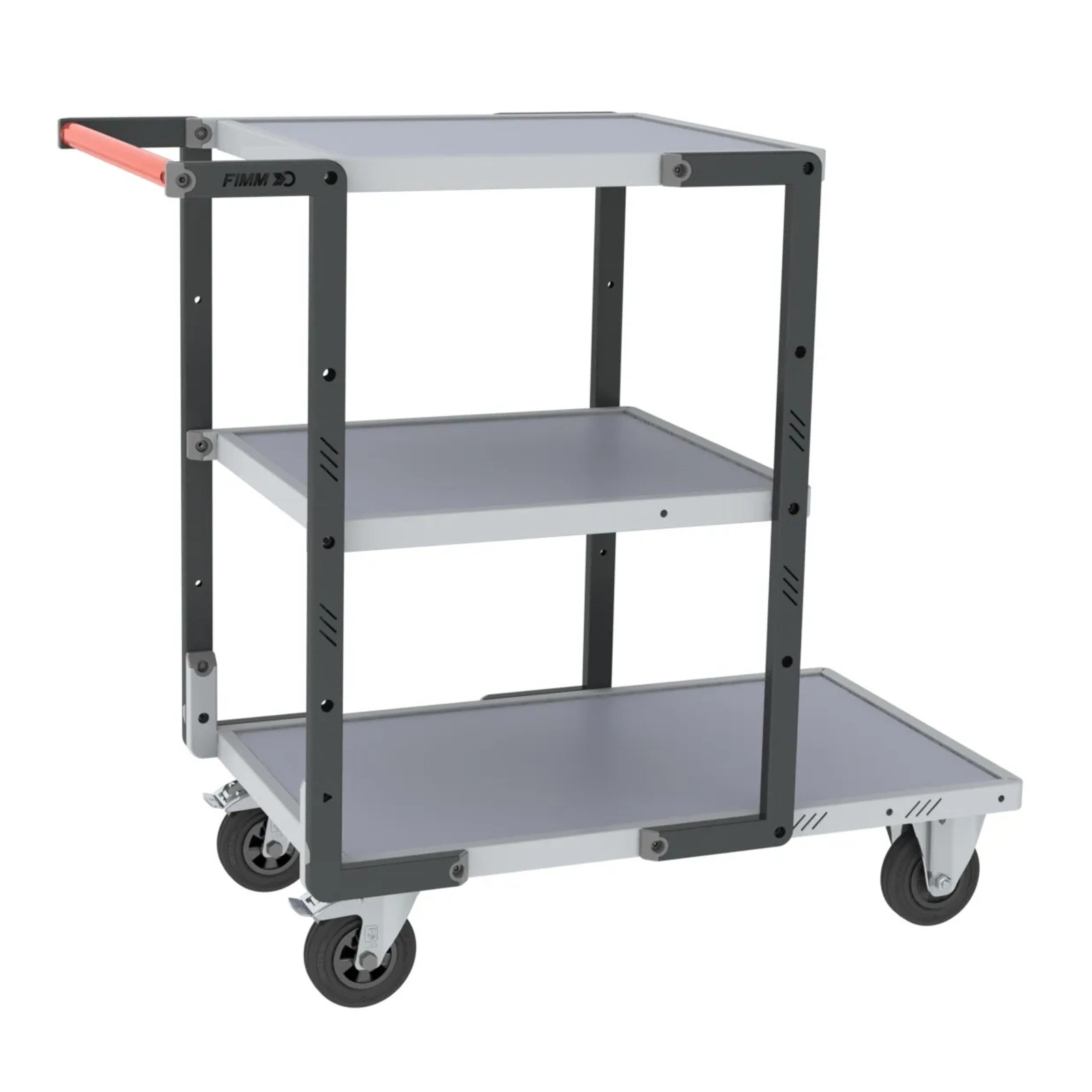 Servante 3 plateaux mélaminé roues CC 250 kg - FIMM - 884721113