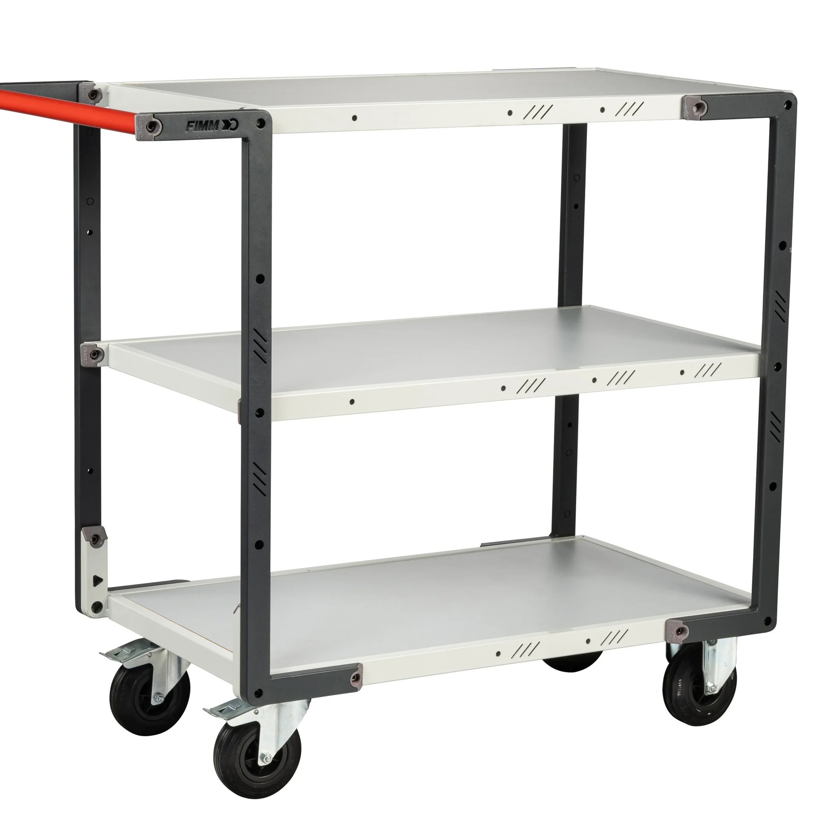Servante 3 plateaux mélaminé 850x500 mm roues CC 250 kg - FIMM - 884721114