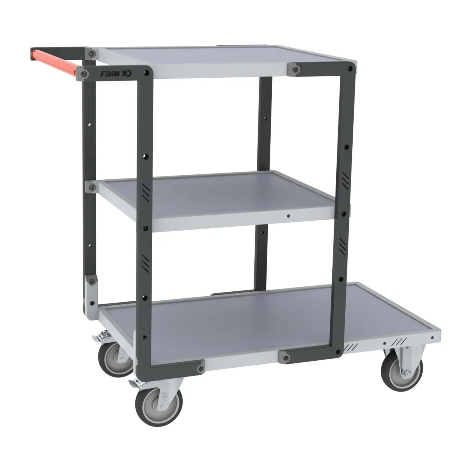 Servante 3 plateaux mélaminé roues TPE 250 kg - FIMM - 884721123