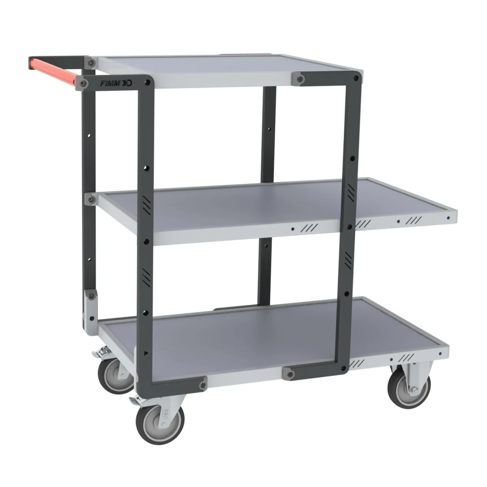 Servante 3 plateaux mélaminé roues TPE 250 kg - FIMM - 884721125