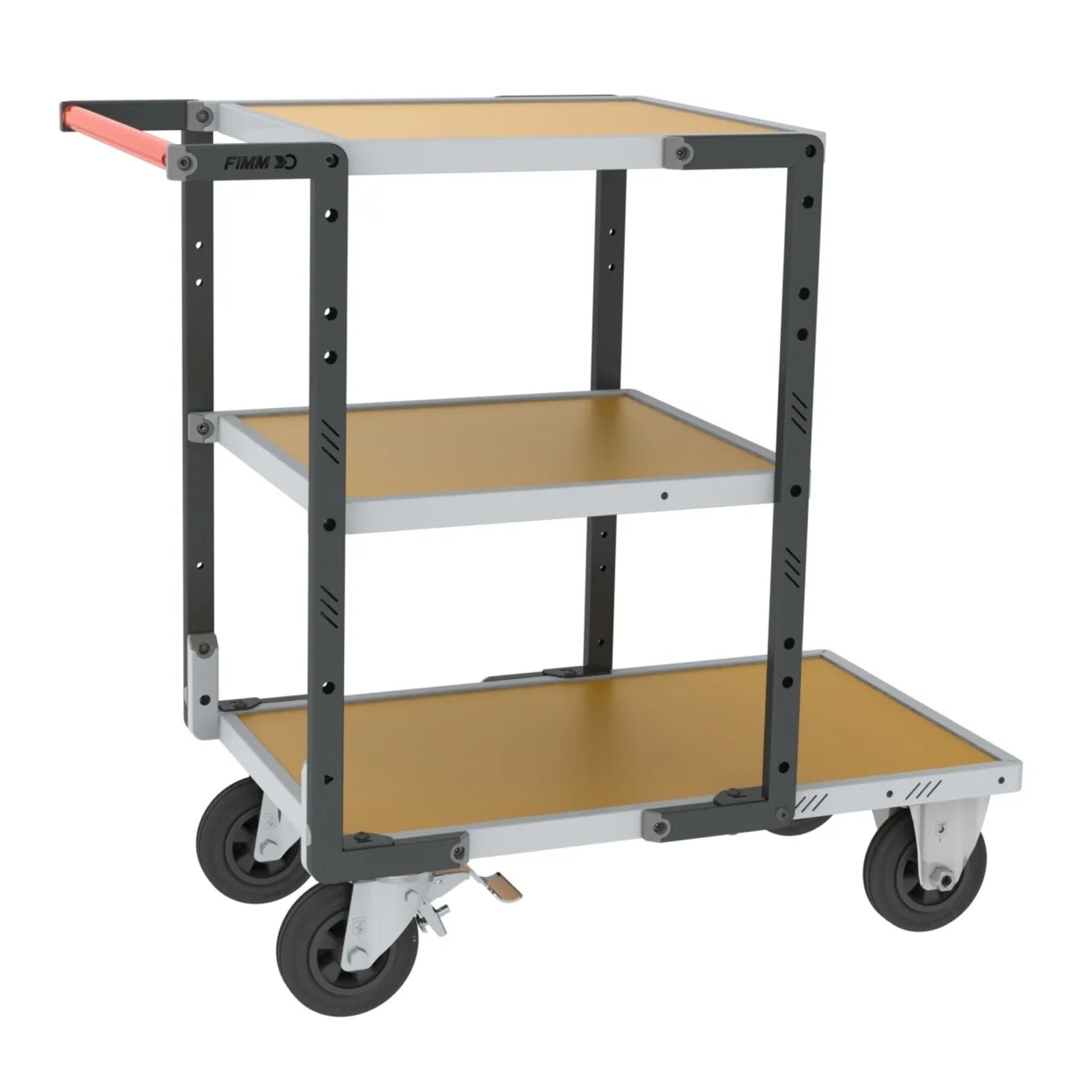 Servante 3 plateaux médium roues CC 400 kg - FIMM - 884721233
