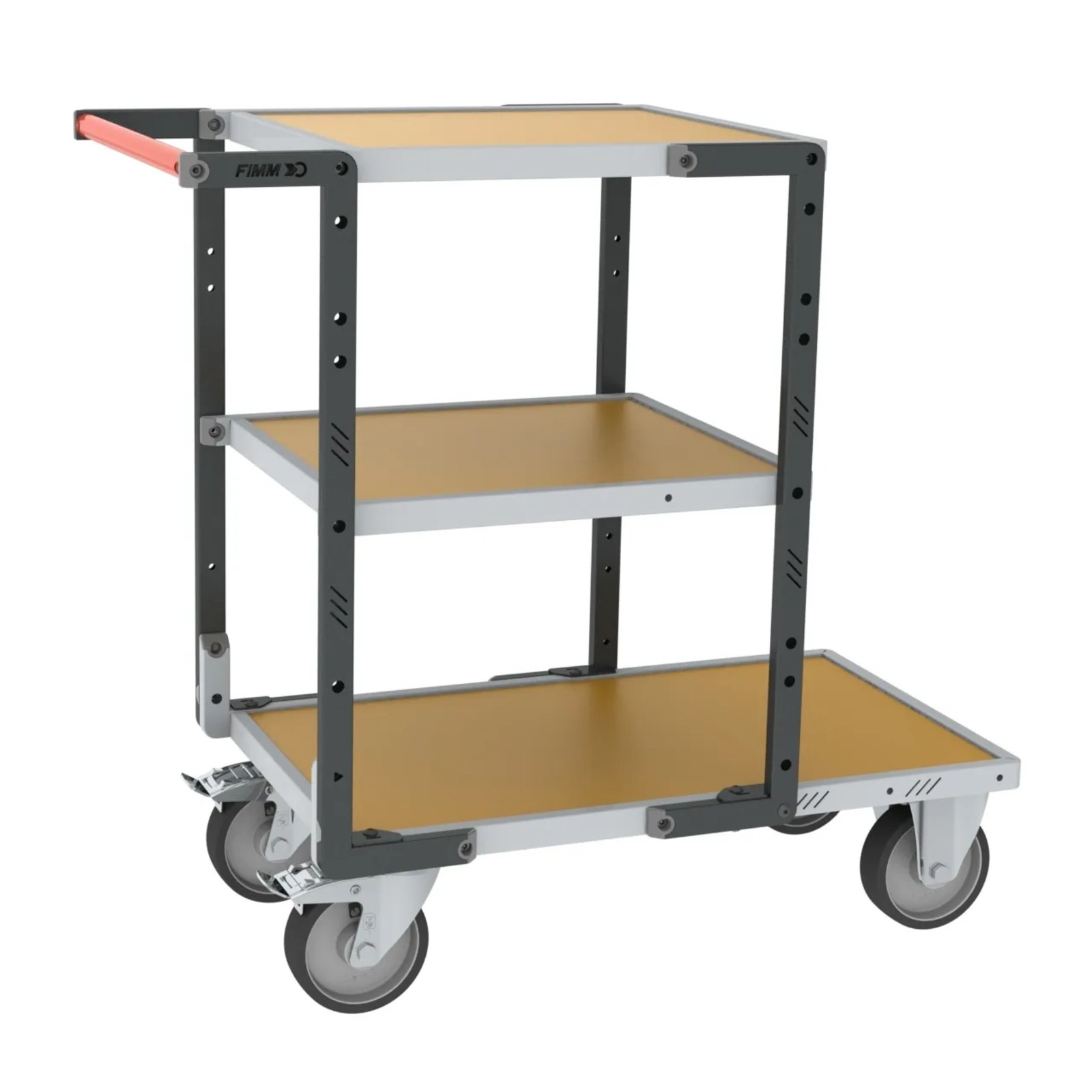 Servante 3 plateaux médium roues TPE 400 kg - FIMM - 884721243