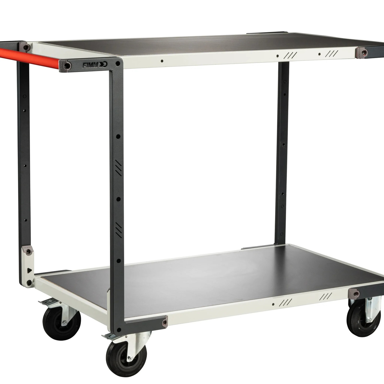 Servante 2 plateaux tôle 850x500 mm roues CC 250 kg - FIMM - 884721312