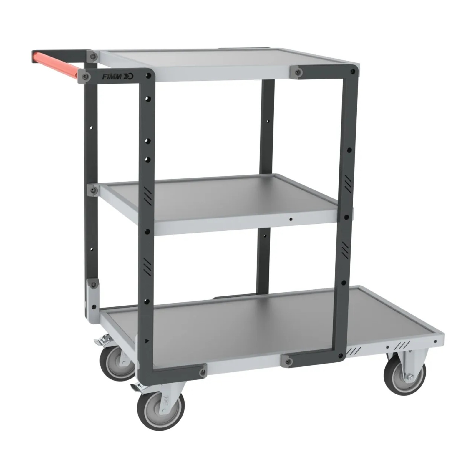 Servante 3 plateaux tôle + roues TPE 250 kg - FIMM - 884721323
