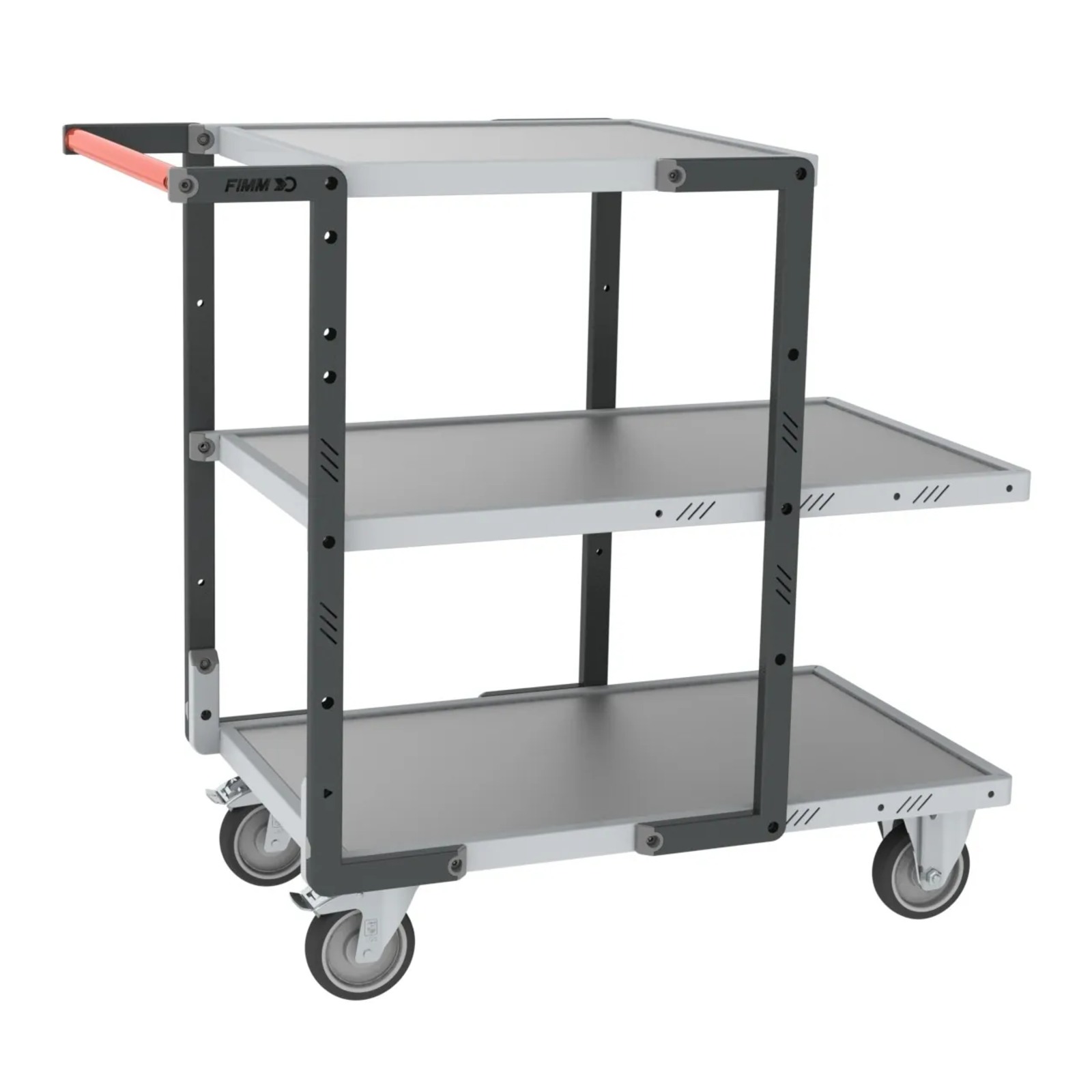 Servante 3 plateaux tôle + roues TPE 250 kg - FIMM - 884721325