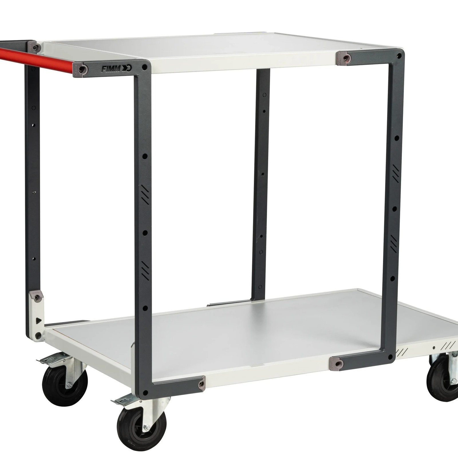 Servante 2 plateaux mélaminé + roues CC 250 kg - FIMM - 884722111