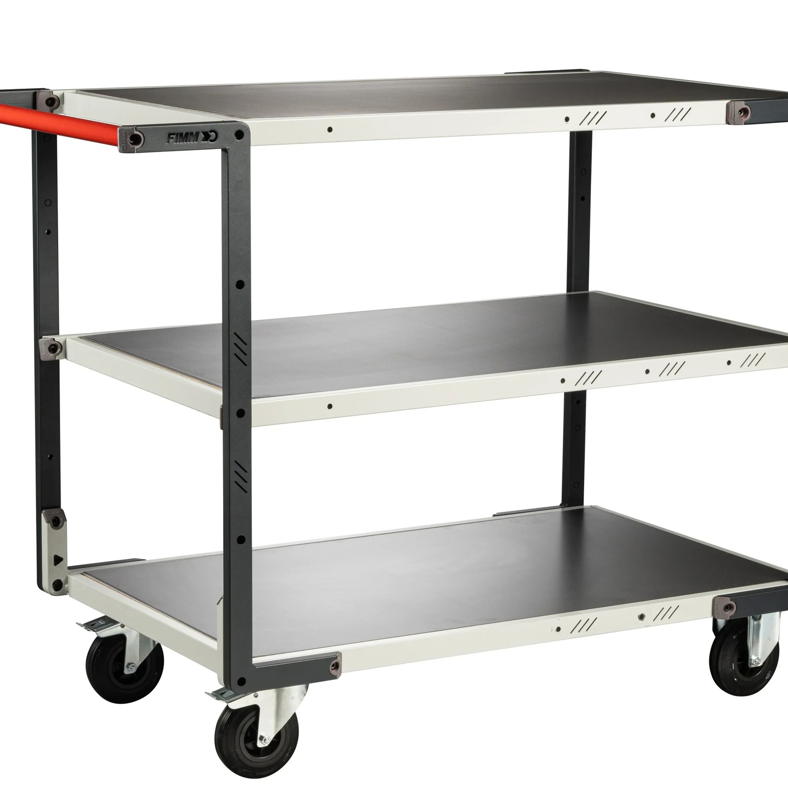 Servante 3 plateaux tôle 1000x600 mm roues CC 250 kg - FIMM - 884722314