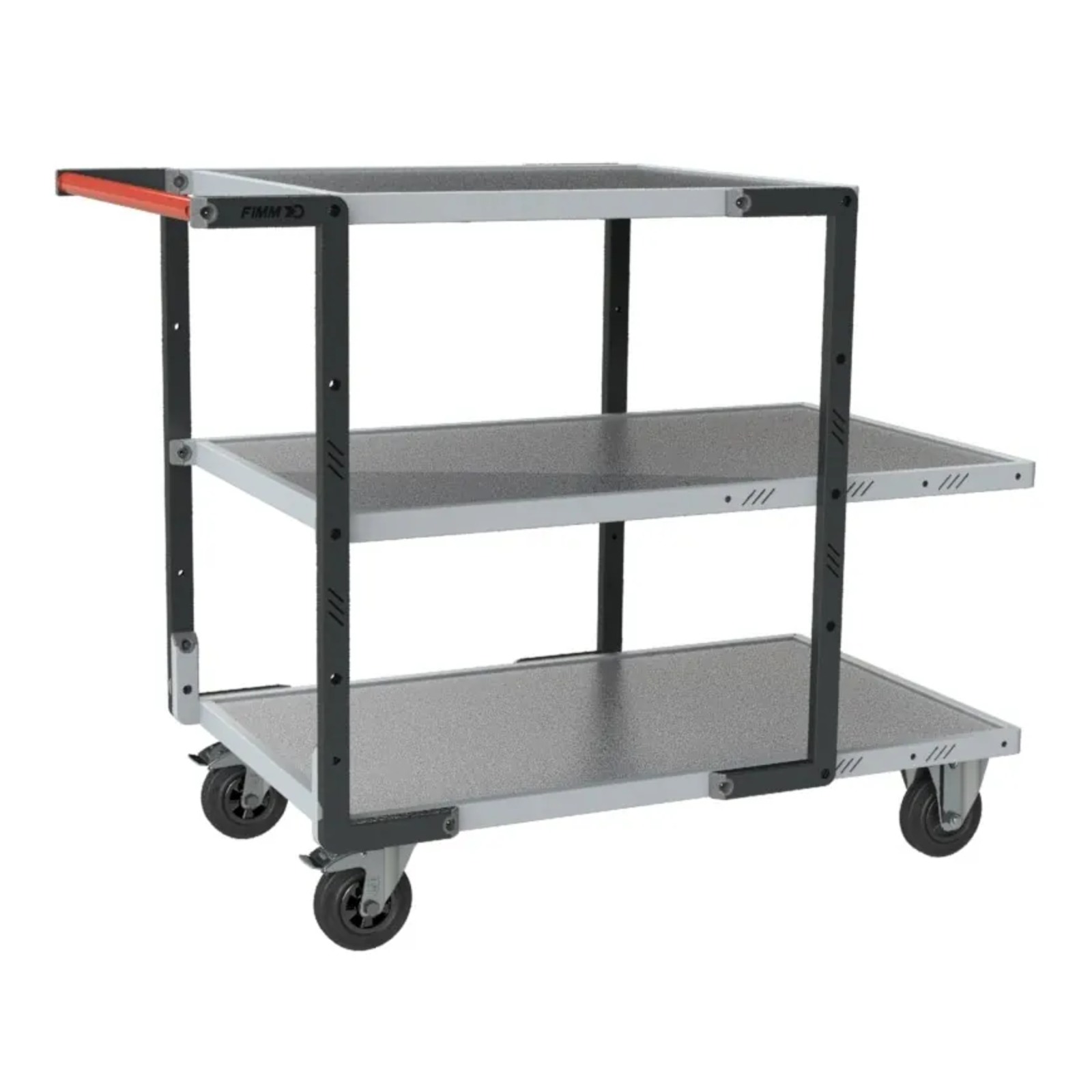 Servante Flat-Pack 3 plateaux tôle 250 kg - FIMM - 884722315