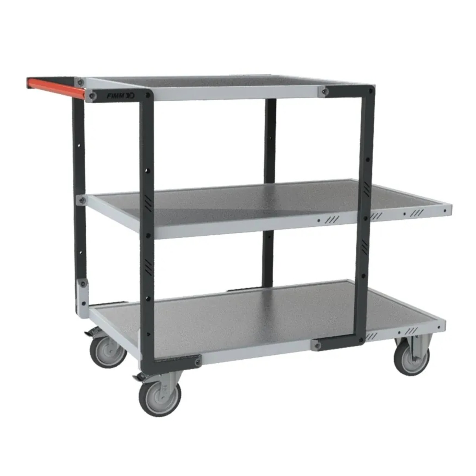 Servante Flat-Pack 3 plateaux tôle 250 kg - FIMM - 884722325