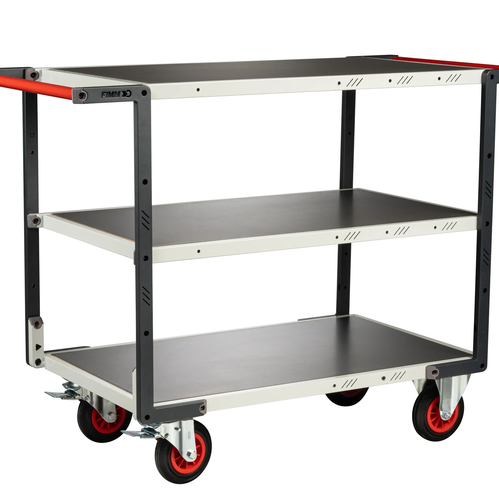 Servante Flat-Pack 3 plateaux tôle 1000x600 mm 400 kg - FIMM - 884722337